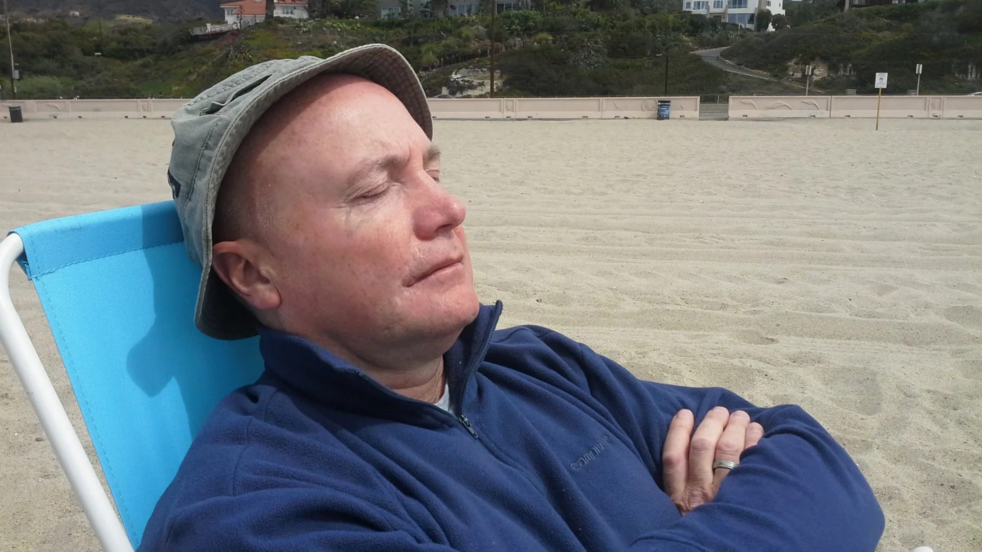 “Two weeks of adventure behind me - time for a well‑earned rest.”