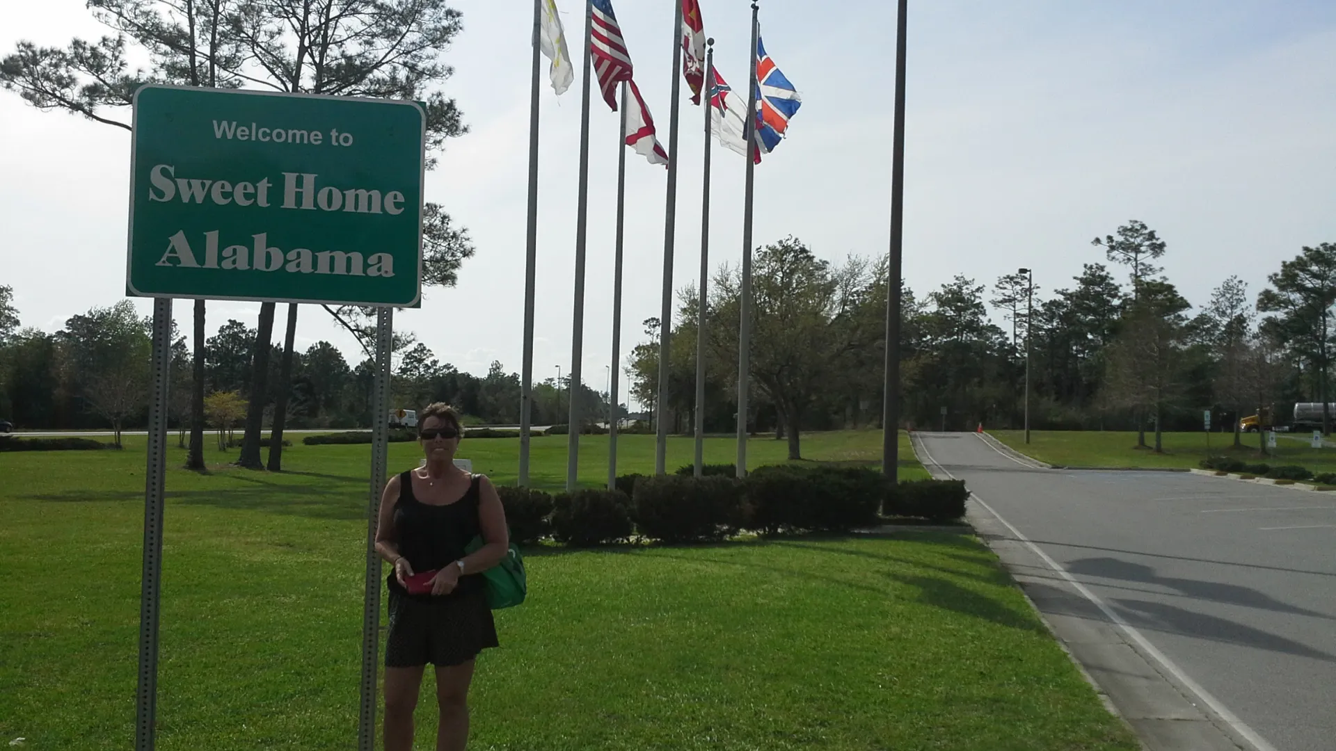 “Crossing into Alabama, with Jane leading the way.”